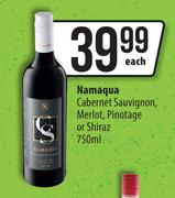 Namaqua Cabernet Sauvignon, Merlot, Pinotage Or Shiraz-750ml Each