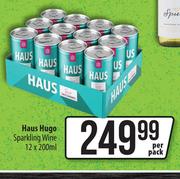 Haus Hugo Sparkling Wine-12 x 200ml Per Pack