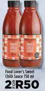 Food Lover's Sweet Chilli Sauce-For 2 x 750ml