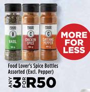 Food Lover's Spice Bottles Assorted (Excl. Pepper)-For Any 3