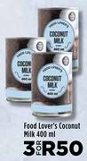 Food Lover's Coconut Milk-For 3 x 400ml