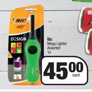 Bic Mega Lighter Assorted-1s Each
