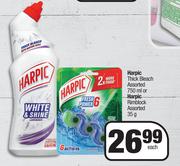 Harpic Thick Bleach Assorted 750ml Or Harpic Rimblock Assorted 35g-Each