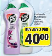 Handy Andy Multi Purpose Cleaner (Selected)-For Any 2 x 750ml
