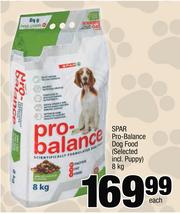 spar probalance dog food