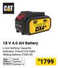 CAT 18V 4.0 Ah Battery