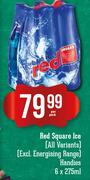 Red Square Ice(All Variants) Excl. Energising Range Handies-6X275ml Per Pack