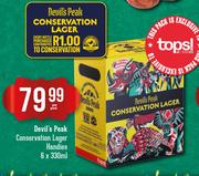 Devil's Peak Conservation Lager Handies-6X330ml Per Pack