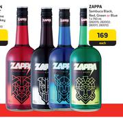 Zappa Sambuca Black, Red, Green Or Blue-750ml Each