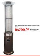 Alva 15Kw Brown & Silver Medium Gas Patio Heater