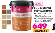 Simple Choice Textured Paint Assorted-20L
