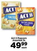 Act II Popcorn Assorted 3's Pack-Each