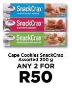 Cape Cookies SnackCrax Assorted-For Any 2 x 200g