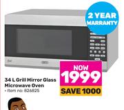 Defy Grill Mirror Glass Micreowave Oven-34Ltr