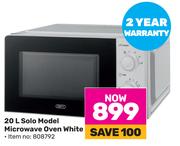 Defy Solo Model Microwave Oven White-20Ltr