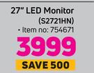 Dell 27" LED Monitor S2721HN