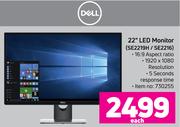 Dell 22" LED Monitor SE2219H / SE2216