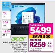 Acer Intel Celeron A115 Laptop