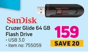 Sandisk Cruzer Glide 64 GB Flash Drive