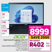 Acer Intel Core i5 Laptop A315-57