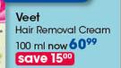 Veet Hair Removal Cream-100ml Each