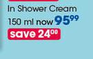 Veet Hair Removal In Shower Cream-150ml Each