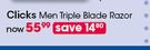 Clicks Men Triple Blade Razor-Per Kit