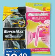 Super-Max 8 Pack Disposable Razors For Women Ultimate 3-Per PackSuper-Max 8 Pack Disposable Razors F