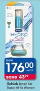 Schick Hydro Silk Razor Kit For Women-Per Kit