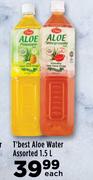 T'Best Aloe Water Assorted-1.5L Each