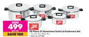 Hart 10-Piece J7 Aluminium Solid Lid Cookware Set-Per Set