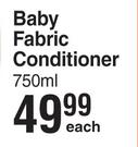 Purity Baby Fabric Conditioner-750ml