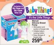 Baby Things Manual Silicone Breast Pump
