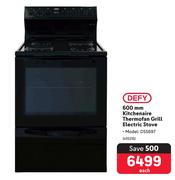 Defy 600mm Kitchenaire Thermofan Grill Electric Stove DSS697