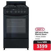 Defy 500mm 4 Plate Electric Stove DSS554