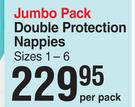 Pampers Double Protection Nappies Jumbo Pack-Per Pack