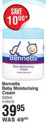Bennetts Baby Moisturising Cream-500ml