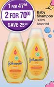 Johnson's Baby Shampoo Assorted-300ml Each