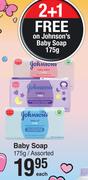 Johnson's Baby Soap Assorted-175g Each