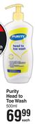 Purity Head To Toe Wash-500ml Each