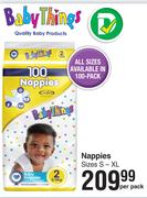 Baby Things Nappies-100 Per Pack