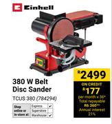 Einhell 380W Belt Disc Sander TCUS 380 784294