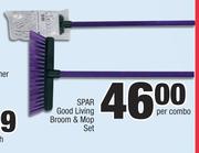 Spar Good Living Broom & Mop Set-Per Combo