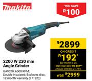 Makita 2200W 230mm Angle Grinder