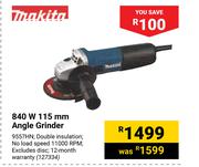Makita 840W 115mm Angle Grinder
