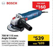 Bosch 700W 115mm Angle Grinder