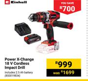 Einhell Power X-Change 18V Cordless Impact Drill