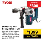 Ryobi 900W SDS Plus Rotary Hammer Drill