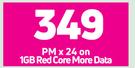 Oppo A16 4G Smartphone-On 1GB Red Core More Data