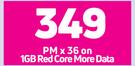 2 x Vivo Y21 4G Smartphone-On 1GB Red Core More Data + On Promo 70
